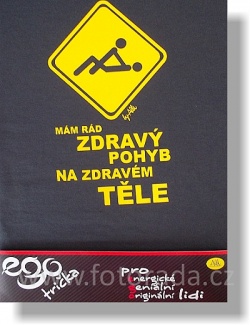 Tričko s potiskem "Mám rád pohyb..."