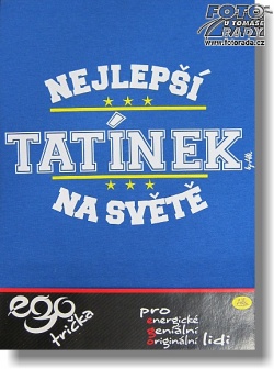 Tričko s potiskem "Nejlepší tatínek na světě"