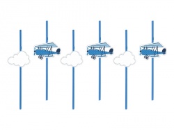 Brčka - letadla a obláčky - 6 ks